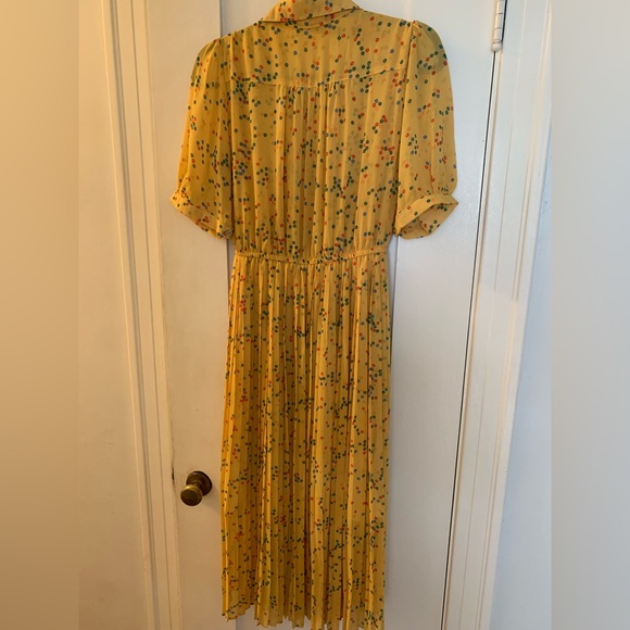 Vintage Made in Japan Sunny Circle Print Midi Dress Size XS - Picture 2 of 5